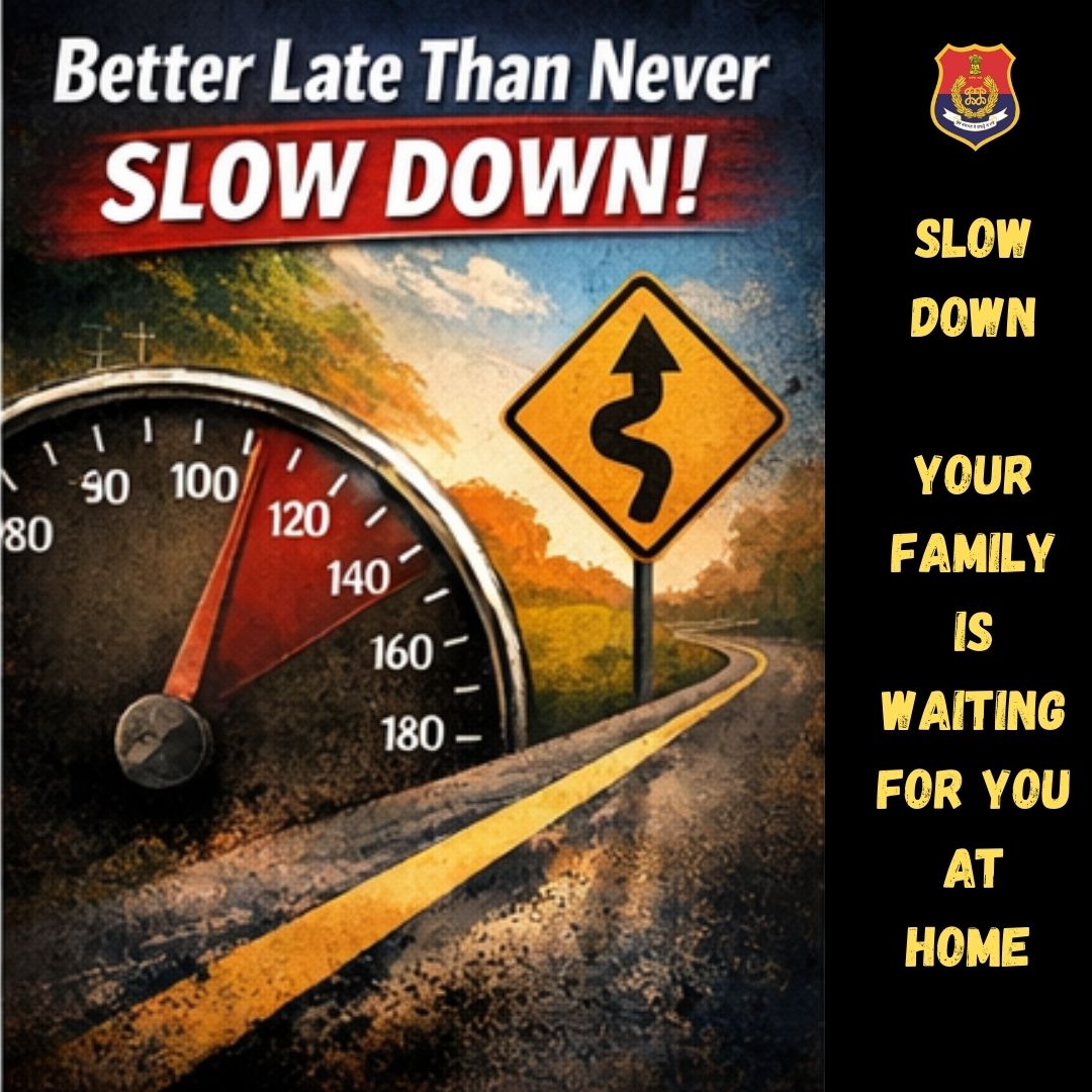 BatalaPolice's tweet image. Ease the speed, reach home safe. Your family needs you.
#SafeDriving