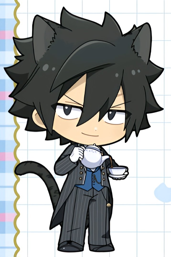 GOD!! He looks so cute and elegant!😻☺️❄️🖤☕️