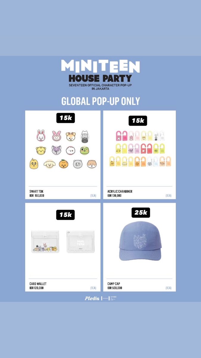 ldhyuckkk's tweet photo. ✨OPEN JASTIP MINITEEN HOUSE PARTY SEVENTEEN IN JAKARTA ✨

Harga yang tertera adalah fee jastip
Visit : 27 Februari 2026
Fullpayment+fee
100% refund kalo ga berhasil secured

Belum termasuk admin &amp; packing
Order via🍊
Dom bekasi

Yang minat bisa dm yaa^^

#MINITEEN #SEVENTEEN https://t.co/Wd0g9Im8hv