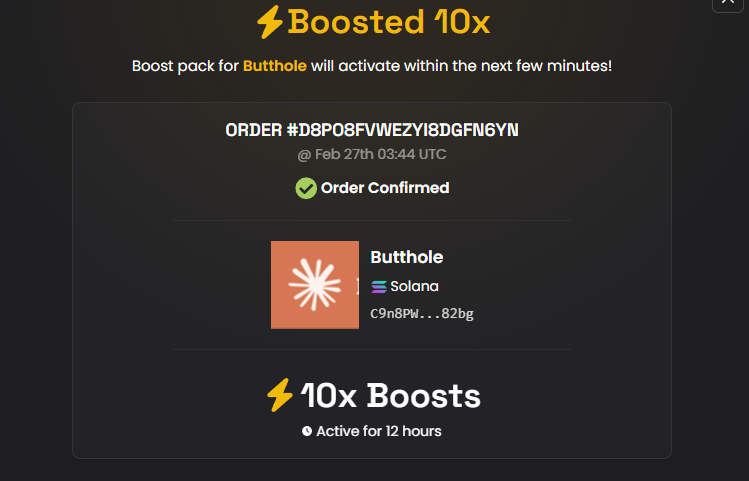 Just paid some boost