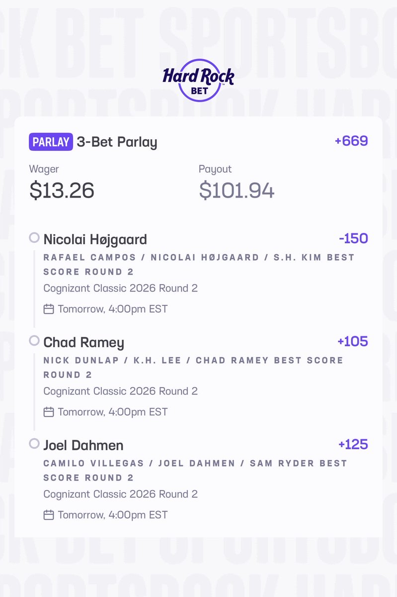 COLLAB THREAD!!! 

Found a great way to water this play down, I checked out <a href="/DomsTheB0MB/">domstheb0mb</a> , <a href="/joshuadasilva/">Josh</a>, <a href="/BigBenjaGolfer/">Big Benja</a> plays for round 2, and match them up with my big play…

Here are the results: (with 🔗 s) 

👇