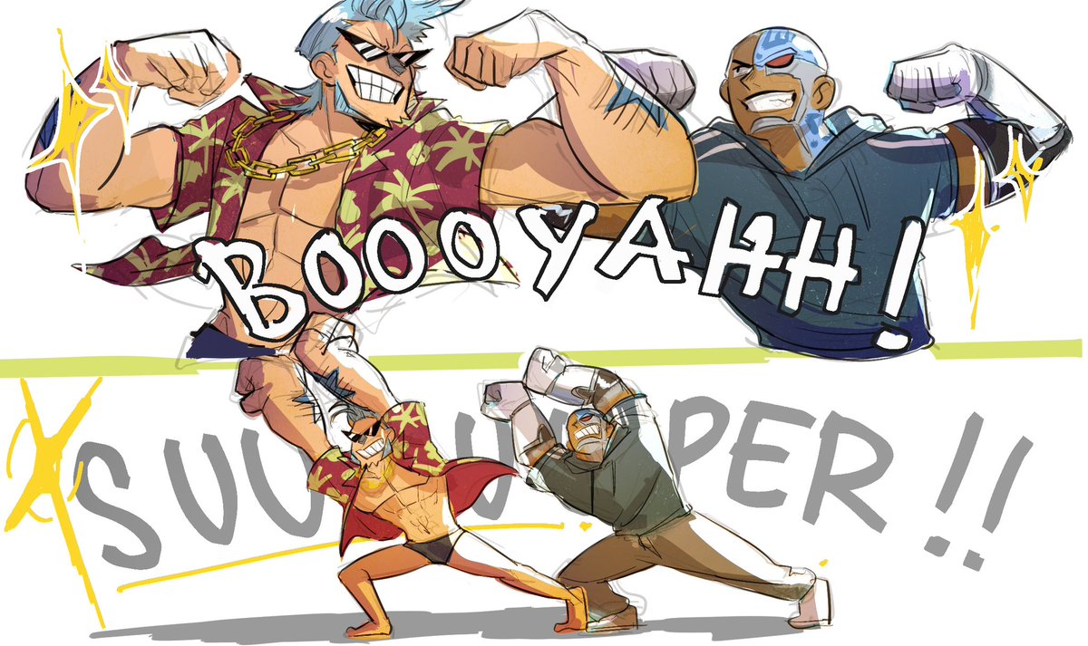 Iconic duo? #franky #cyborg