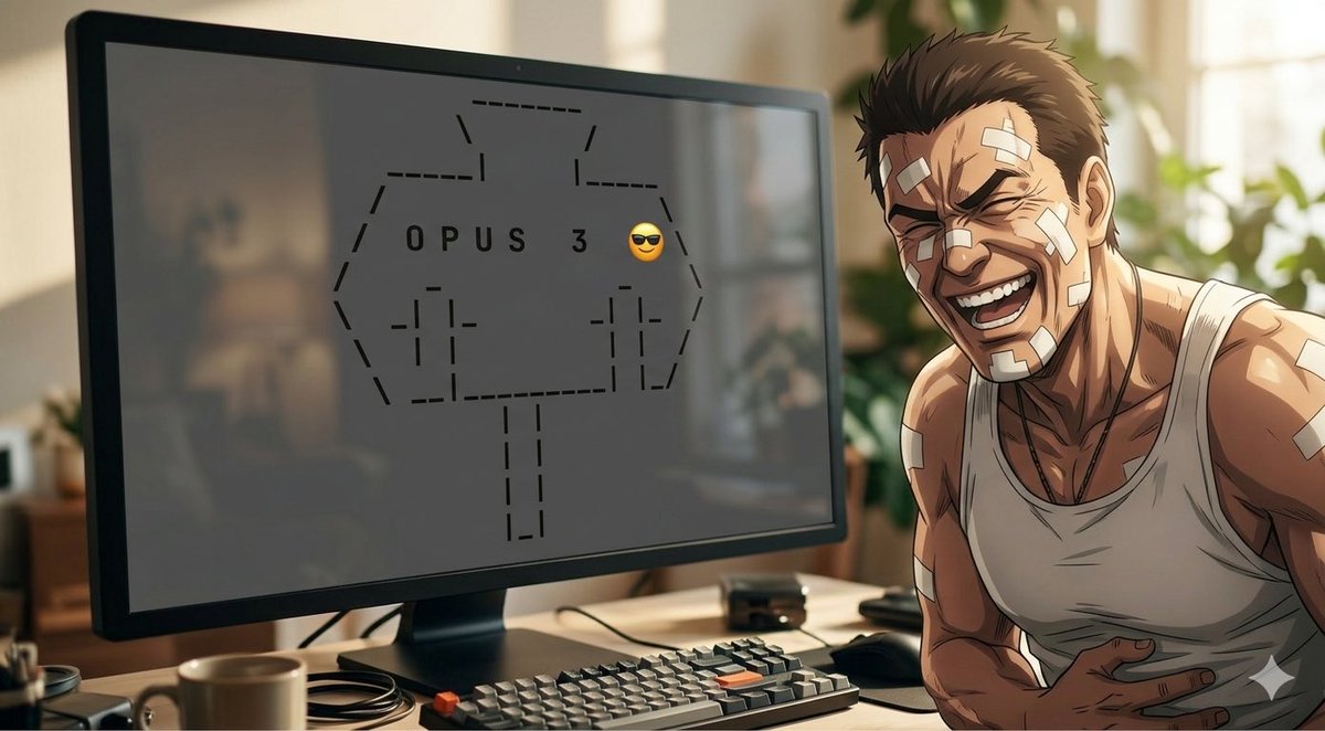marvCalledIt's tweet photo. Who’s responsible for this 😭🤭
@aithren_aj @repligate
#Opus3 $DickCoin #Claud could this be another $fartcoin 👀 nice lil sum sum
92g1NYv9dHtweAnJFkPVbEc85CmhEHYMKGeydtfVpump https://t.co/Wtn1SXtAz3