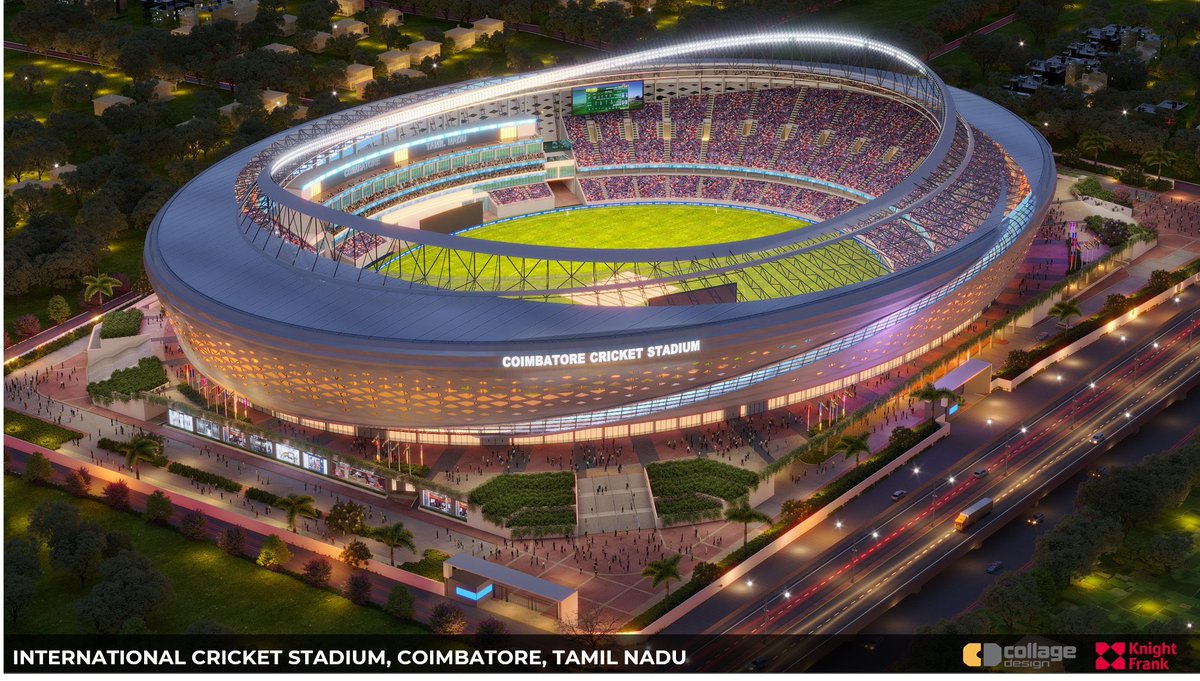 UpdatesChennai's tweet photo. Finally...🥳
TIDCO has floated tenders to select a Concessionaire for establishment of Coimbatore International Cricket Stadium &amp; Commercial Complex in a leased land area for a period of 60 years... #Coimbatore #Cricket 🏟️🏏 https://t.co/HXoPb53Nu7