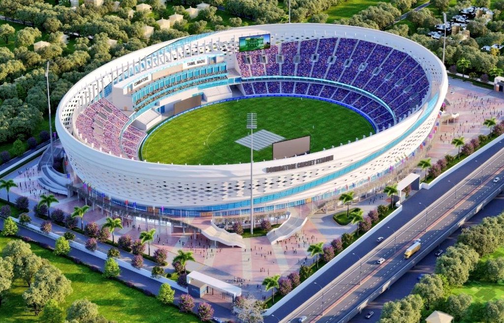 UpdatesChennai's tweet photo. Finally...🥳
TIDCO has floated tenders to select a Concessionaire for establishment of Coimbatore International Cricket Stadium &amp; Commercial Complex in a leased land area for a period of 60 years... #Coimbatore #Cricket 🏟️🏏 https://t.co/HXoPb53Nu7