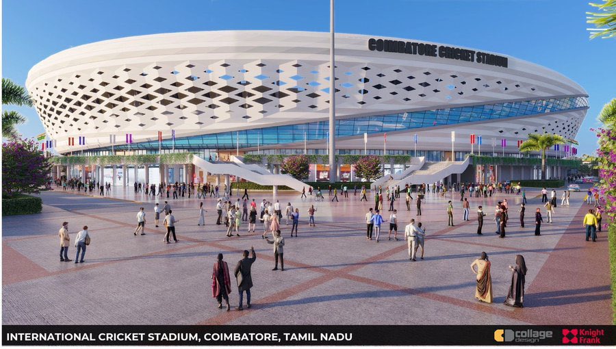 UpdatesChennai's tweet photo. Finally...🥳
TIDCO has floated tenders to select a Concessionaire for establishment of Coimbatore International Cricket Stadium &amp; Commercial Complex in a leased land area for a period of 60 years... #Coimbatore #Cricket 🏟️🏏 https://t.co/HXoPb53Nu7