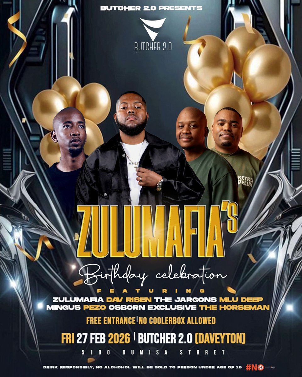 PezoSA's tweet photo. Weekend Gig Guide 

Friday 
📍Blue Room in Hatfield, Pretoria (Throwback with Professor)
📍Butcher 2.0 in Daveyton (Zulumafia’s Birthday Celebration)

Saturday 
📍 Butcher 2.0 in Daveyton (Saturday Blissful Grooves x Ekasi Picnic Activation)
📍 Blue Room in Hatfield, Pretoria https://t.co/D0Hvc3iHsz