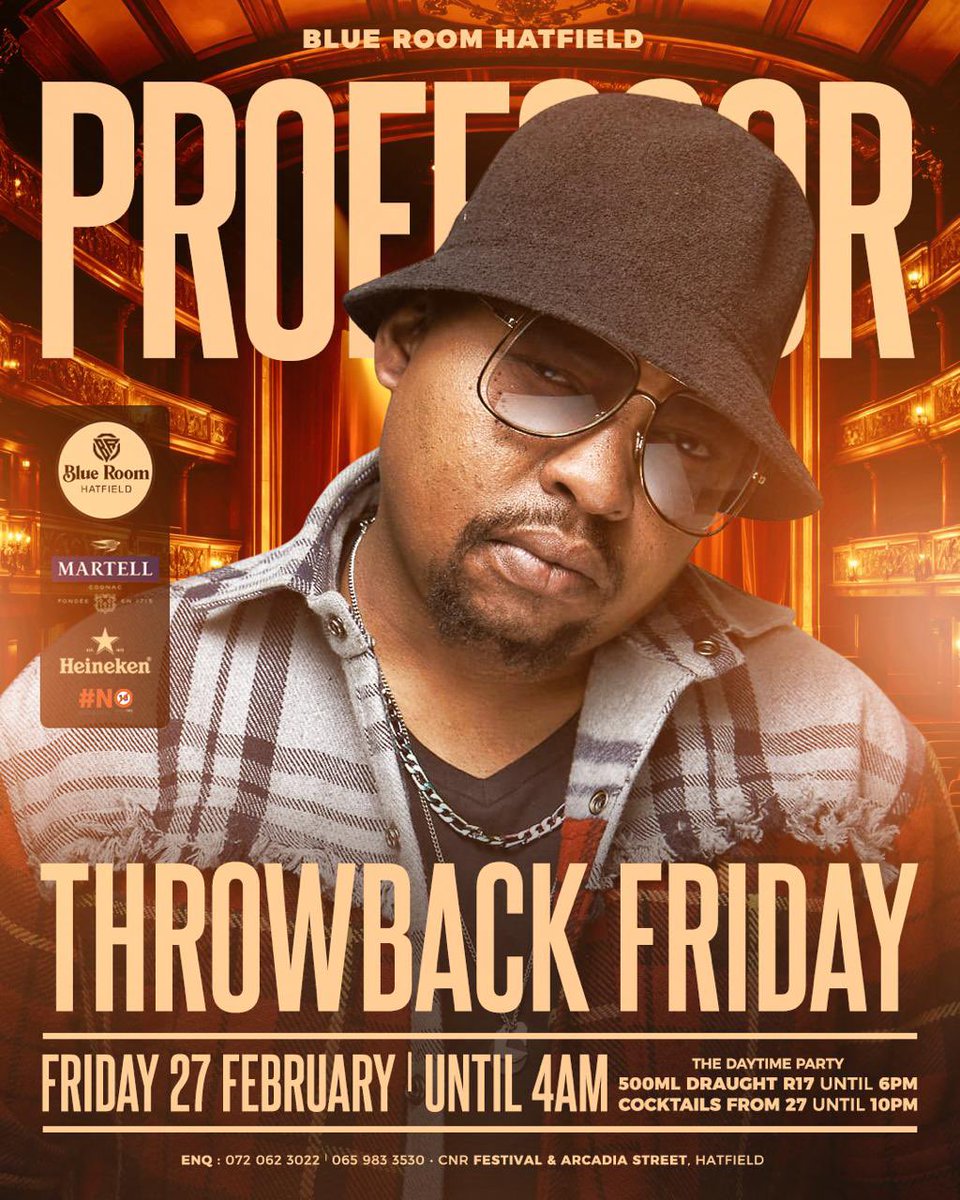 PezoSA's tweet photo. Weekend Gig Guide 

Friday 
📍Blue Room in Hatfield, Pretoria (Throwback with Professor)
📍Butcher 2.0 in Daveyton (Zulumafia’s Birthday Celebration)

Saturday 
📍 Butcher 2.0 in Daveyton (Saturday Blissful Grooves x Ekasi Picnic Activation)
📍 Blue Room in Hatfield, Pretoria https://t.co/D0Hvc3iHsz