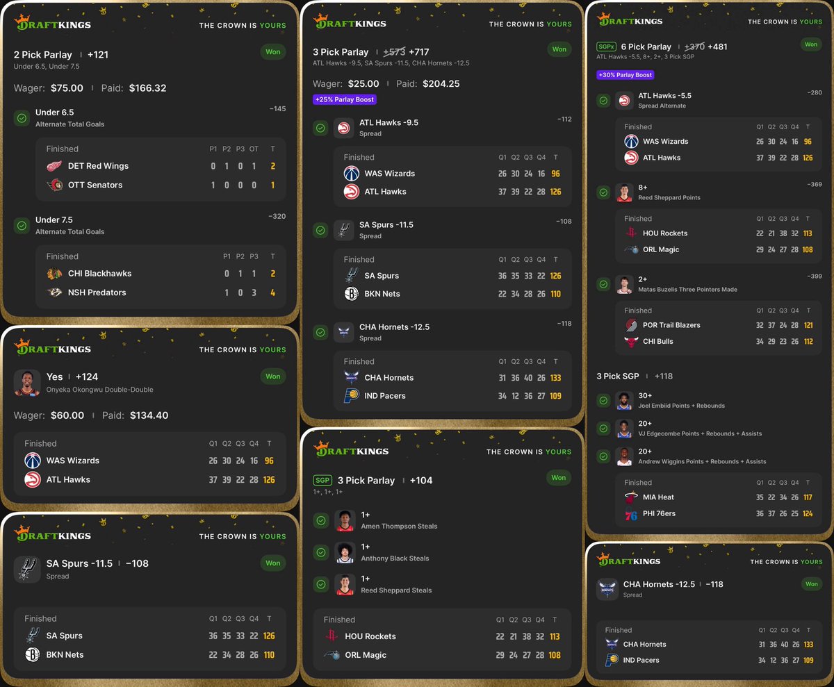 Have yourselves a night <a href="/JBigsDFS/">JBigs | Jason 💎</a> and <a href="/Starky720/">Jacob Sparks</a> 

Tap in >>>> dubclub.win/r/p/pri-y9596/…