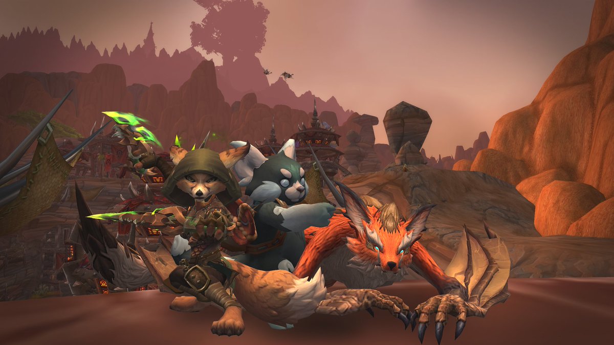 harpaax's tweet photo. I love wow, and having hunter pets bigger than my character https://t.co/kRB4rxo0E1