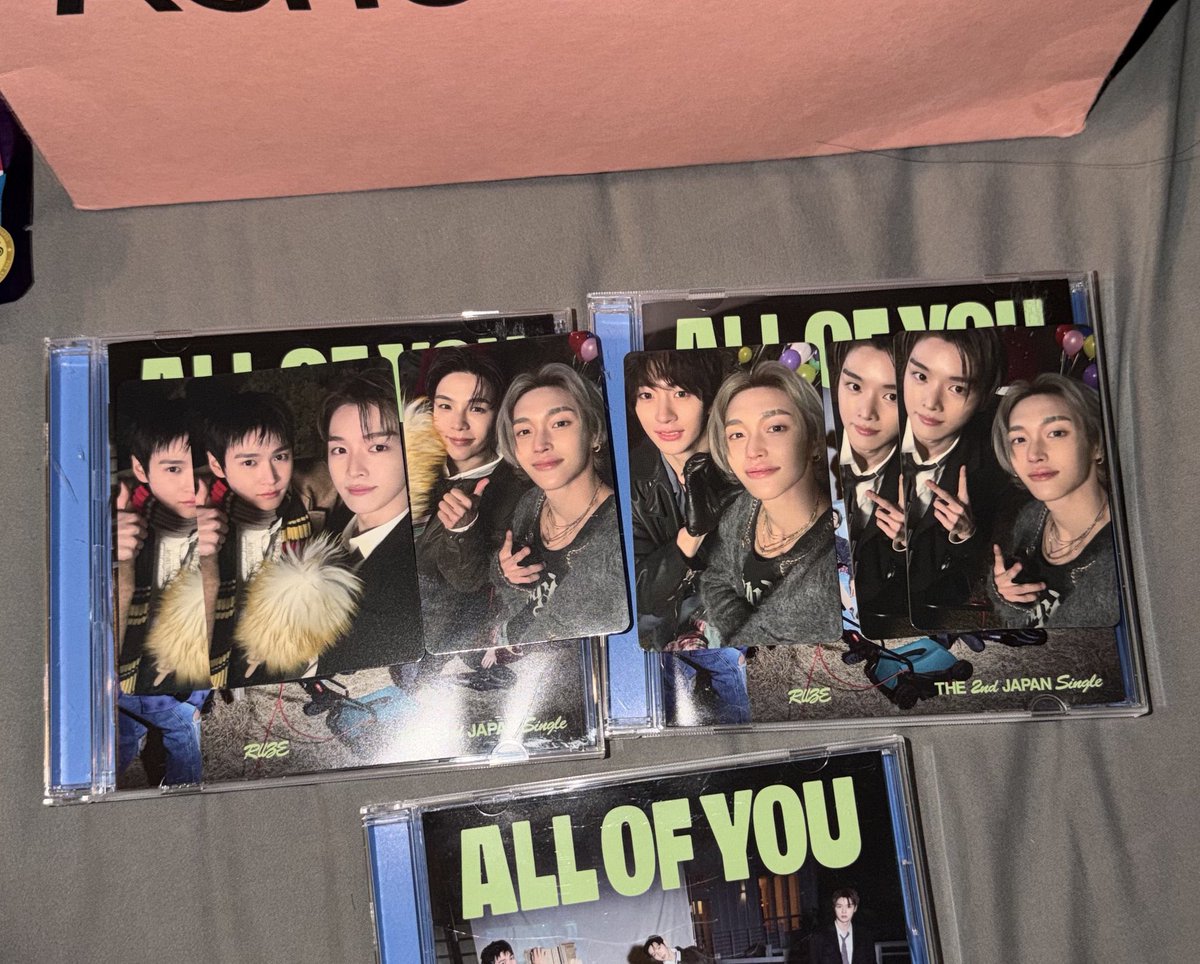 พร้อมส่ง
RIIZE 2ND JAPAN SINGLE ALBUM ALL OF YOU 

การ์ดยูนิต
ซองชาน x อึนซอก 150
โชทาโร่ x วอนบิน 150
ซองชาน x วอนบิน 190

+ รับอัลบั้ม 40 บาท
#ตลาดนัดRIIZE #ตลาดนัดน้องข้าว