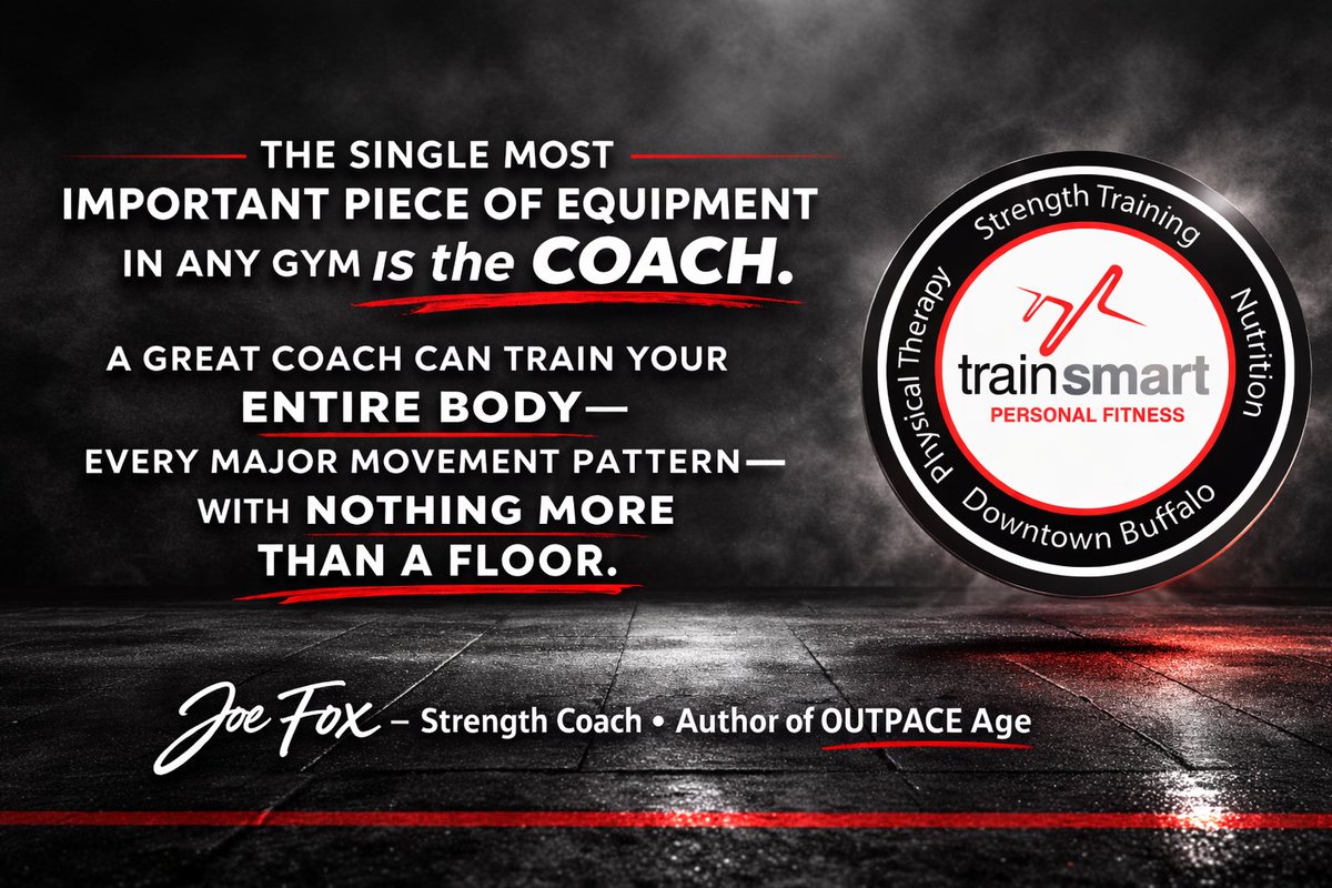 joetrainsmart's tweet photo. The most important piece of equipment in any gym is the coach.
Because your body isn’t the same every day—sleep, stress, soreness change everything.
Great coaching adapts in real time. Machines can’t do that.

#StrengthTraining #Longevity #Coaching #Biomechanics #TrainSMART https://t.co/YOPe3eQgdh