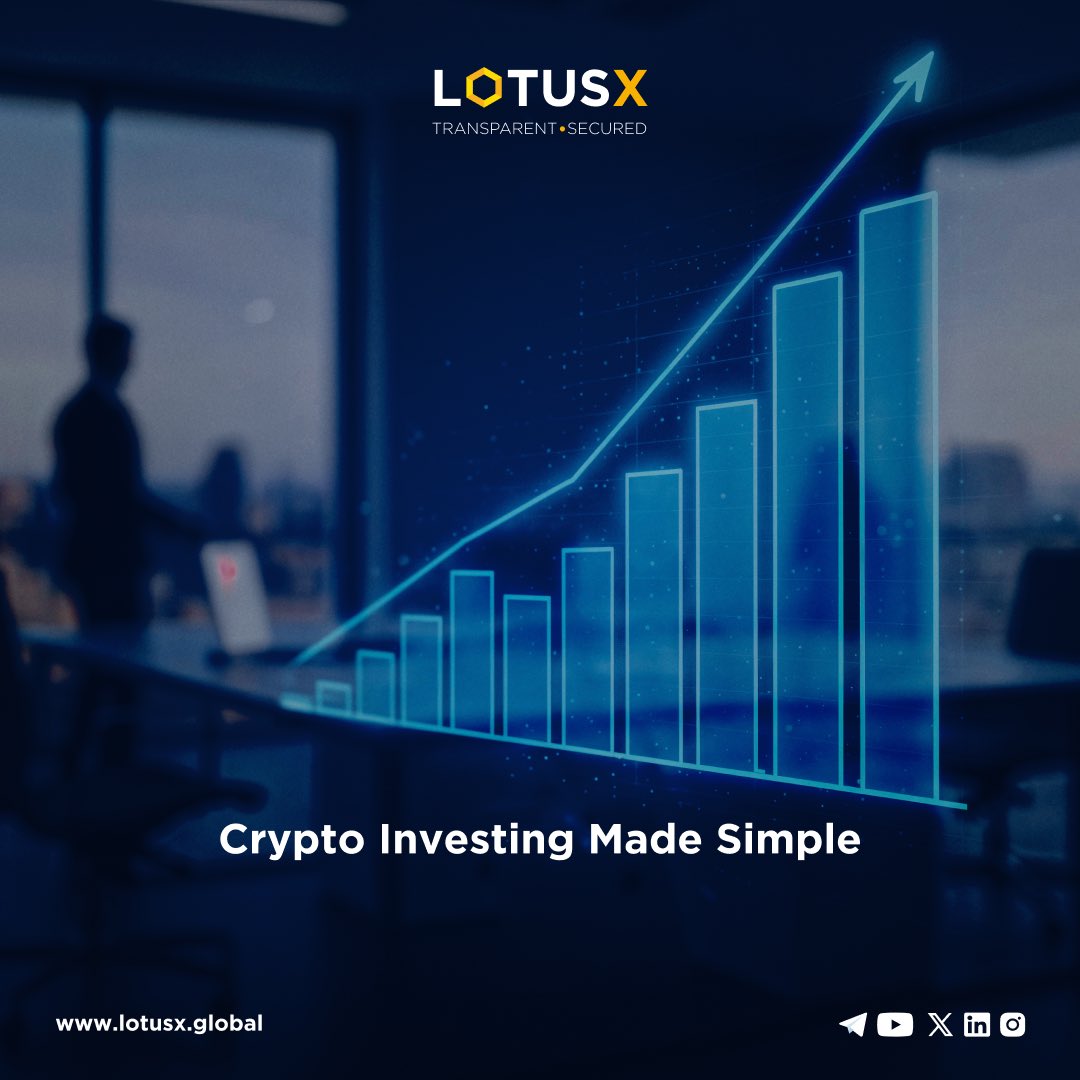 Still confused about investing? 
LotusX simplifies it. 
Get started at lotusx.global

#LotusX #CryptoIndia #CryptoNews #Blockchain #Bitcoin #Ethereum #CryptoCommunity #Finance #FutureTechnology #SecureTrading  #CryptoInnovation #CryptoRevolution #CryptoTrading