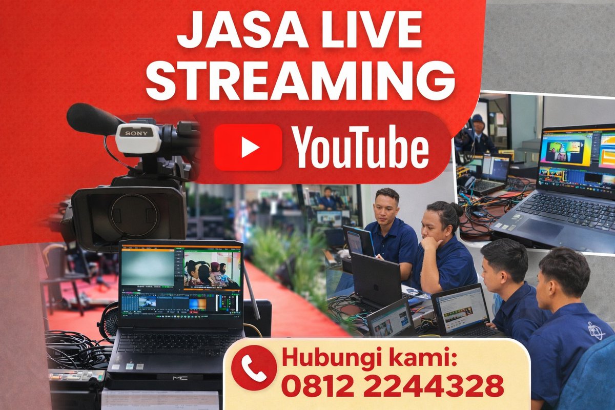 virtual_eventEO's tweet photo. Jasa Live Streaming Hybrid Event Jakarta

https://t.co/UFgokJwWru
https://t.co/uMWh8ROvSa
https://t.co/17J7hWzrx6

#jasalivestreaming #vendorlivestreaming #operatorlivestreaming #jasahybridevent #jasawebinar #jasalivestreamingzoom #jasalivestreamingwebinar https://t.co/IxlbyUDvLo