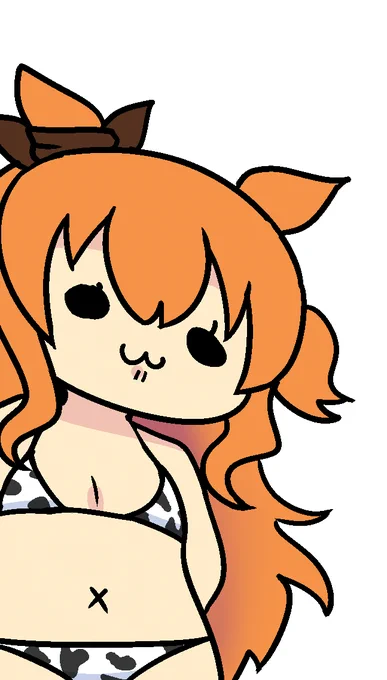 牛ビキニ合同の背景にいた人達もちゃんと貼ってなかったね、牛ビキニはいいぞ。 #ウマ娘プリティーダービー ※なんかセンシティブに設定すると伸びが違うと聞いたのでためしに使って貼るわね