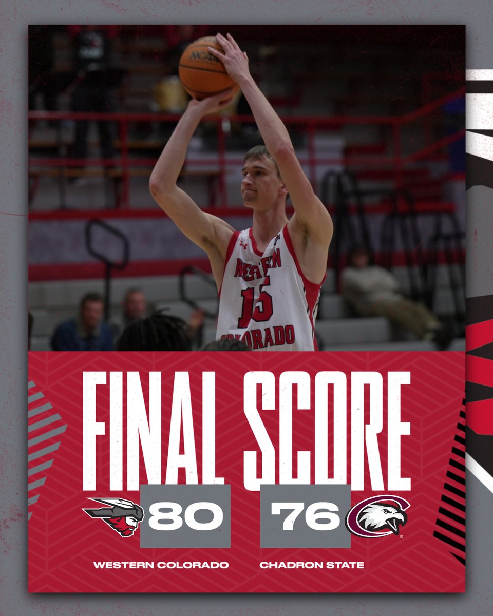 WCUMountaineers's tweet photo. Mountaineers take care of business on the road!

@westerncolorado_mbb @rmac_sports #7723ft #CarryTheCrimson #OurSideOfTheMountains https://t.co/9T9I3c8kFp