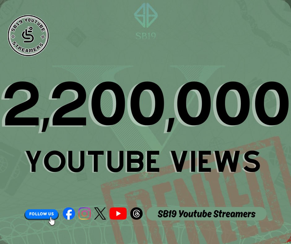 VISA MV is now at 2.2M views! 🔥

This milestone confirms that music is most powerful when it stops being safe. We are celebrating the Filipino talent that is right here, proving their power on their own terms.

The standard is set. Keep the energy high. ❤️‍🔥

✈️▶️