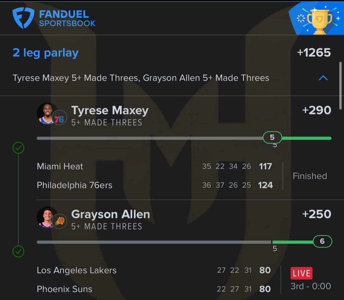 BANG CASH THE +1265 🤯✅

2 +1000’s IN 1 SINGLE NIGHT 😤

$100 to someone who likes/rt &amp; follows 🫡