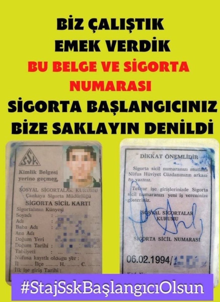 STAJ ÇIRAK FERYADI ARŞA ULAŞTI

AKP MHP GÖRMEMEZLİKTEN GELİYOR‼️

<a href="/herkesicinCHP/">CHP 🇹🇷</a>  STAJ
ÇIRAK HAKKINI MECLİSTE İNLETMELİ📢

🔴GASP EDİLEN HAK ve ADALET VERİLSİN🔴
<a href="/eczozgurozel/">Özgür Özel</a>
<a href="/fethigurer/">Ömer Fethi Gürer</a>
<a href="/cenginyurt52/">Cemal Enginyurt</a>
<a href="/nurhayataltaca/">Nurhayat ALTACA KAYIŞOĞLU</a>
<a href="/gamzeilgezdi/">Dr. Gamze Akkuş İlgezdi</a>

Büyük Ayıp
#StajyerÇırak15YıldırSeçimVaadi