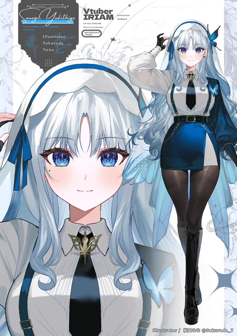 ✧work✧ BUBBLE所属 さなぎ雪蝶 ❨❩ 様のキャラクターデザインを担当させていただきました!