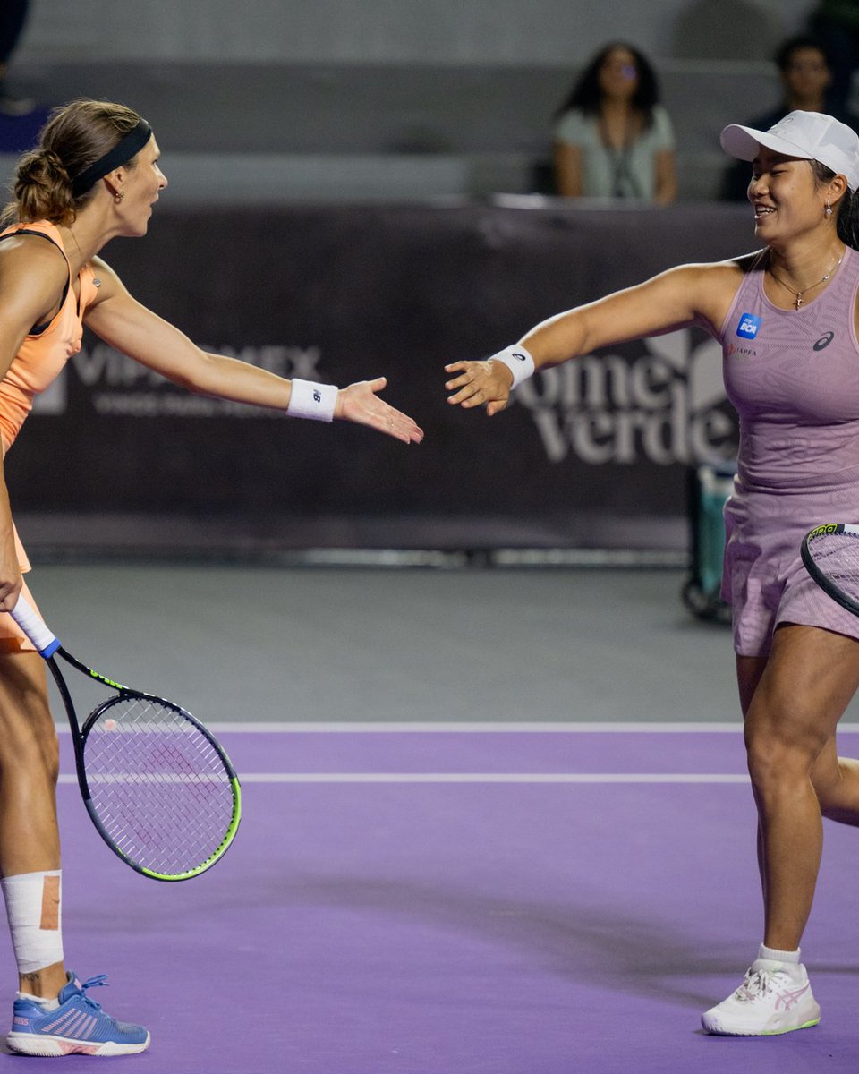 WTA's tweet photo. Making moves in✌️

Janice Tjen and Katarzyna Piter secure their spot in the doubles semifinals!

#MeridaOpen https://t.co/GsSxZk2u7G