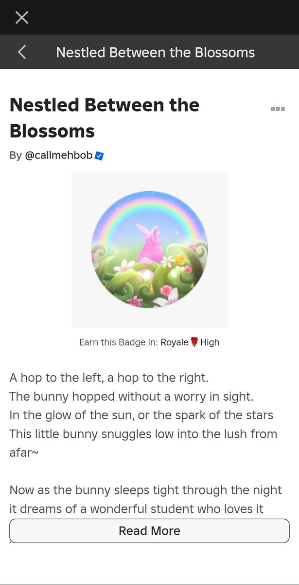 NEW BADGEEEE
#RoyaleHigh