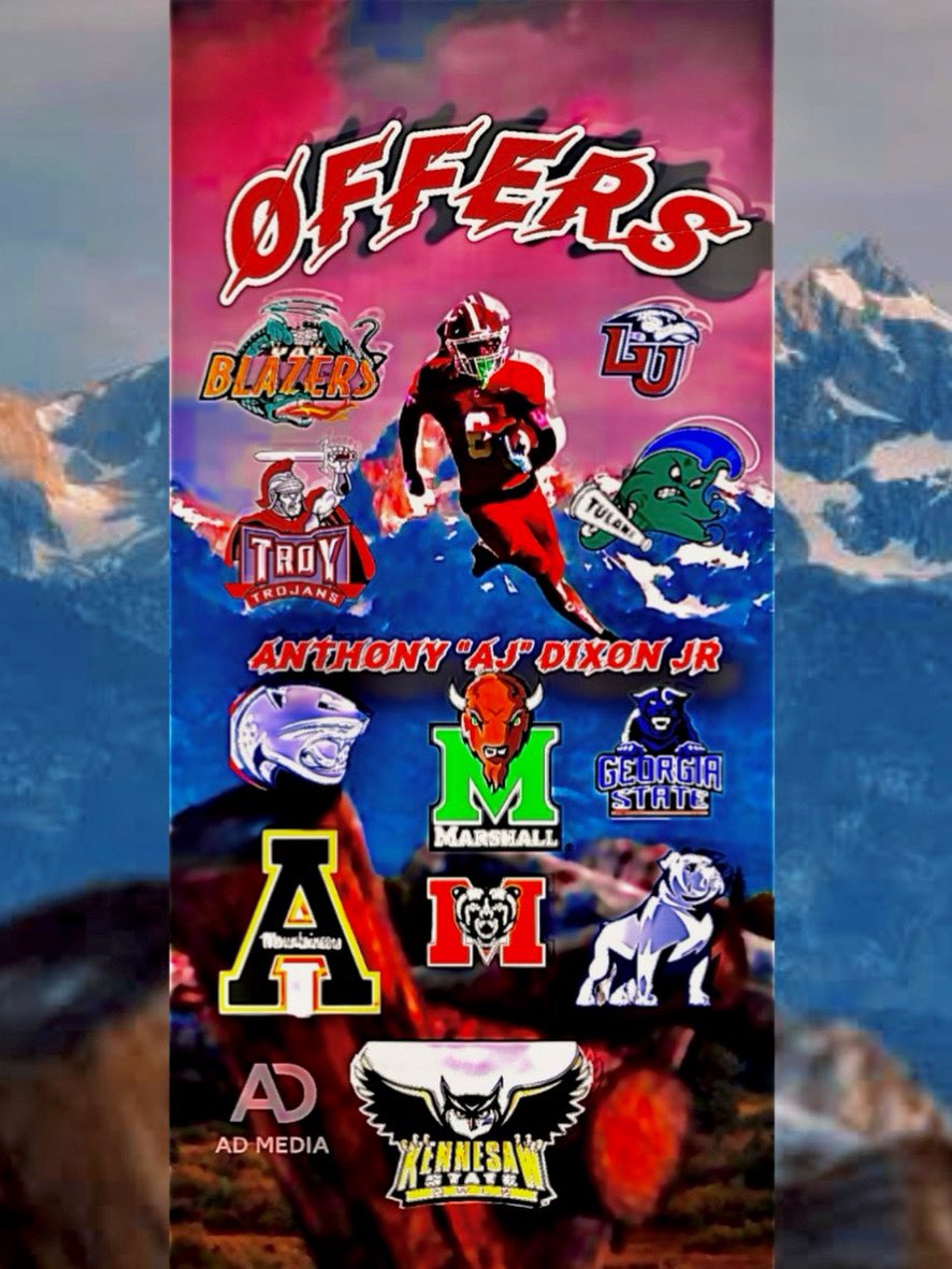 Offers on the table for 27’ ATH Anthony “AJ” Dixon JR. Dixon attends Central High School in Tuscaloosa AL and holds up to 11 offers. He plans to commit on March 5th, where should Dixon go?