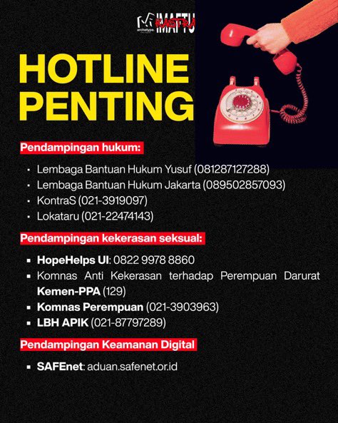 For those who will participate in today’s protest, please keep this in mind and stay safe!