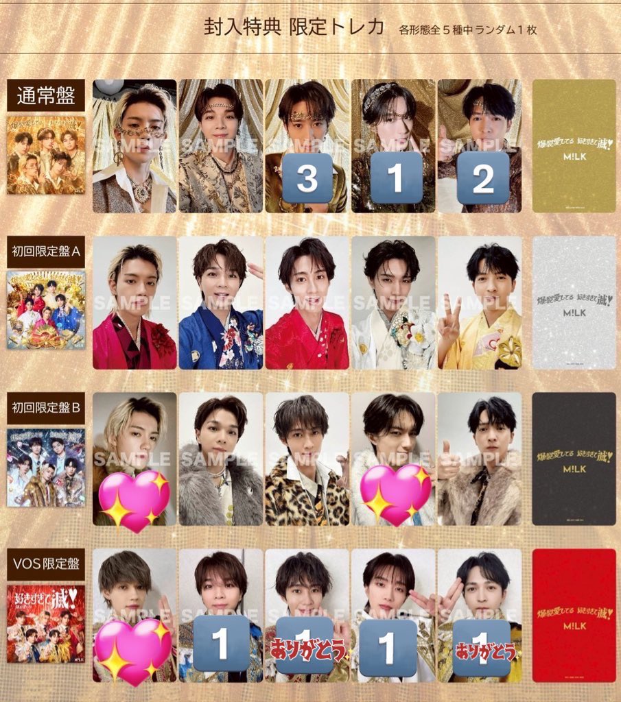 M!LK 爆裂愛してる 好きすぎて滅！ 封入特典 トレカ 交換 【譲】 曽野