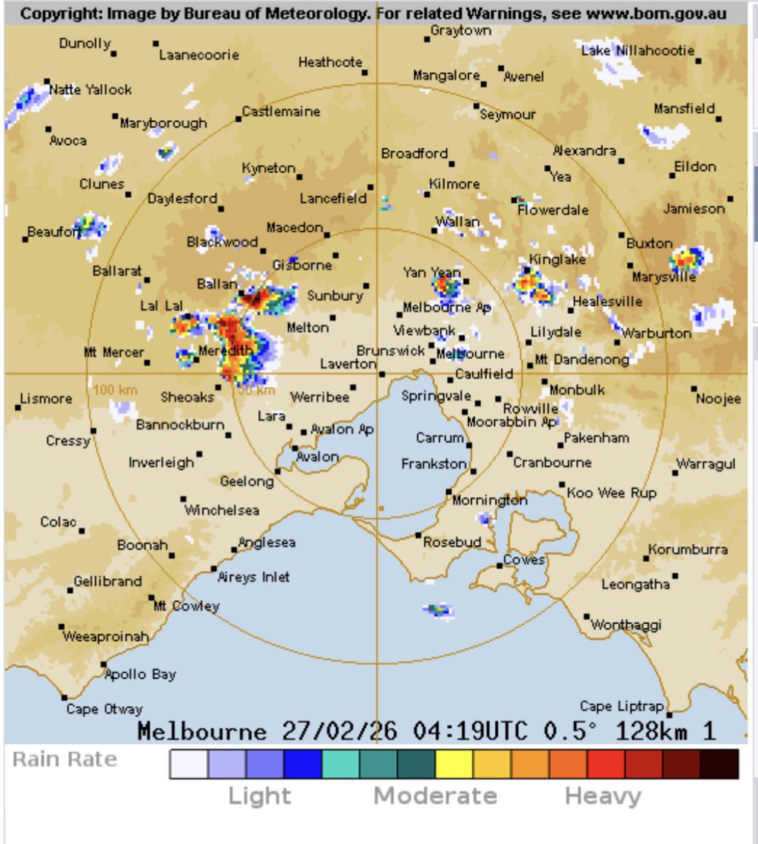IncrediblyBozza's tweet image. This is going to be a big rainfall with storms coming our way 👀 #melbweather #melbourneweather