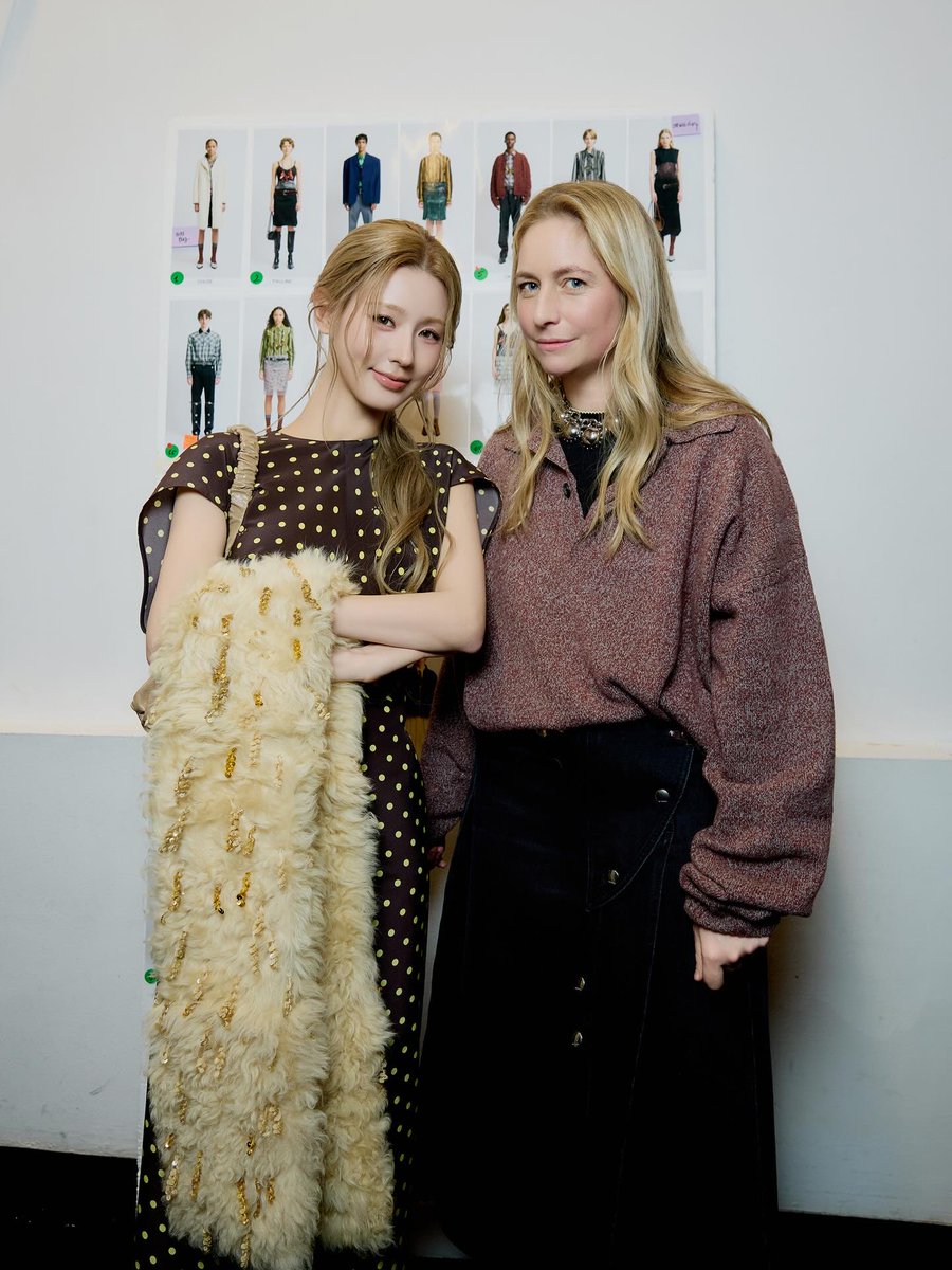searchmiyeon's tweet image. #MIYEON with Meryll Rogge the #Marni Creative Director.