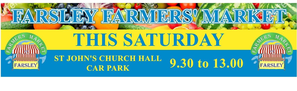 FarsleyMarket's tweet image. Thanks 4 your support here! @Indiaexpress_  @ProjectFarsley  @BrandyandLovage  @stallfinder  @yorkpiebakery  @ChapelAToday  @petercarlill  @Walshva01Walsh  @crombie_ma34267  @rodleylife  @Dave_Goldfish  @BristolFreegle  @notebookhelen @WLDispatch
#Quiettime from 9:30 #Music-10:15