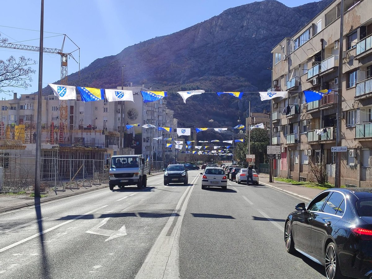 Mostar ahead of the Independence Day.