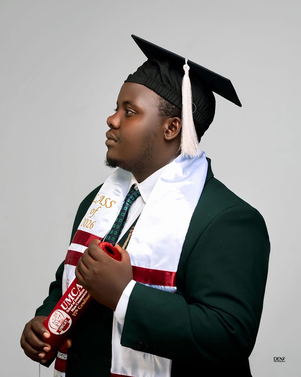 Bukedde reporter and YouTuber Bonnyface Mesiah graduates. 

Congratulations.