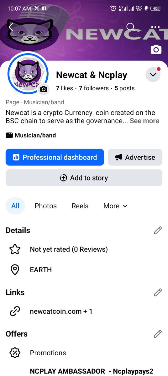 Hey NEWCATS,

We have Facebook page now
 Kindly follow us there as well. 

facebook.com/officialnewcat

#NEWCAT $NCT