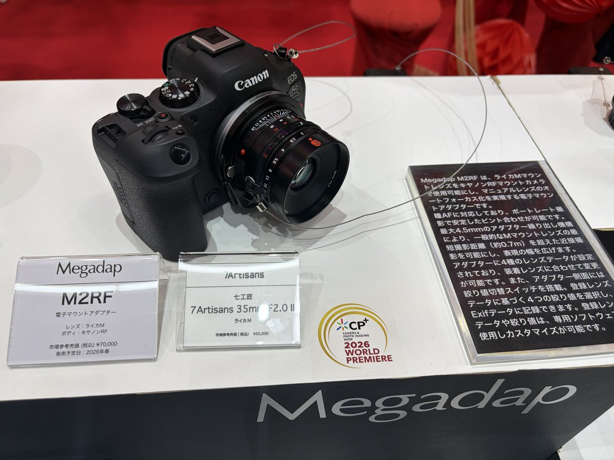 Canon EOS R6 MarkIII + Megadap M2RF ライカMレンズ 電子マウント