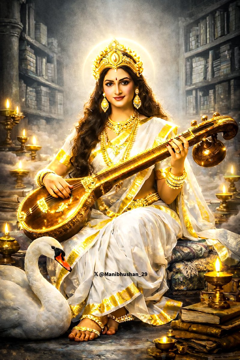 या कुन्देन्दुतुषारहारधवला या शुभ्रवस्त्रावृता
या वीणावरदण्डमण्डितकरा या श्वेतपद्मासना
या ब्रह्माच्युतशंकरप्रभृतिभिर्देवैः सदा वन्दिता
सा मां पातु सरस्वती भगवती निःशेषजाड्यापहा 
         💝🙏

🌸 श्रीं वाग्देव्यै सरस्वत्यै नमः 🌸