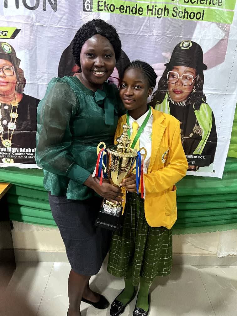osunirs's tweet photo. Photo news: Osun State wins national tax debate

Miss Alaba Mercy, a student of Ebunoluwa School, representing Osun State has emerged champion of the 2026 National Secondary School Tax Debate Competition organised by the Society of Women in Taxation (SWIT). https://t.co/dTFS2w9eAz