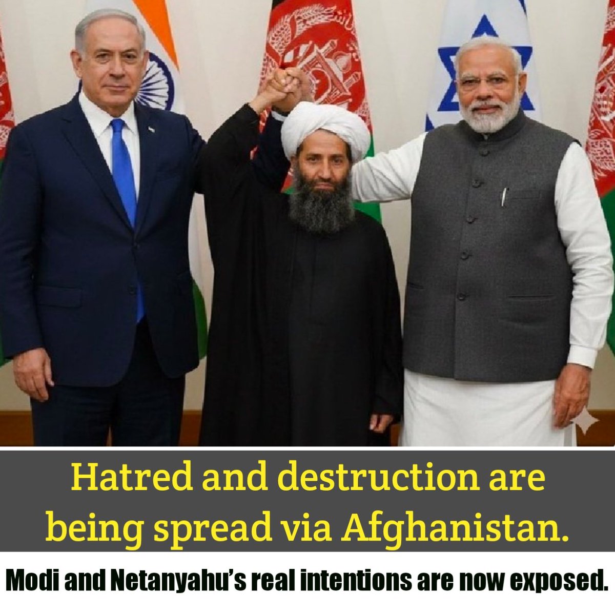 Mashe_Rj's tweet image. Hatred and destruction are being spread via Afghanistan. Modi and Netanyahu's real intentions are now exposed.
#ExposeThePlot #RegionalStability
#ModiNatanExposed #SayNoToTerror #PakistanZindabad #airstrike #AfghanistanPakistanWar #آپریشن_غضب_للحق #airstrikes