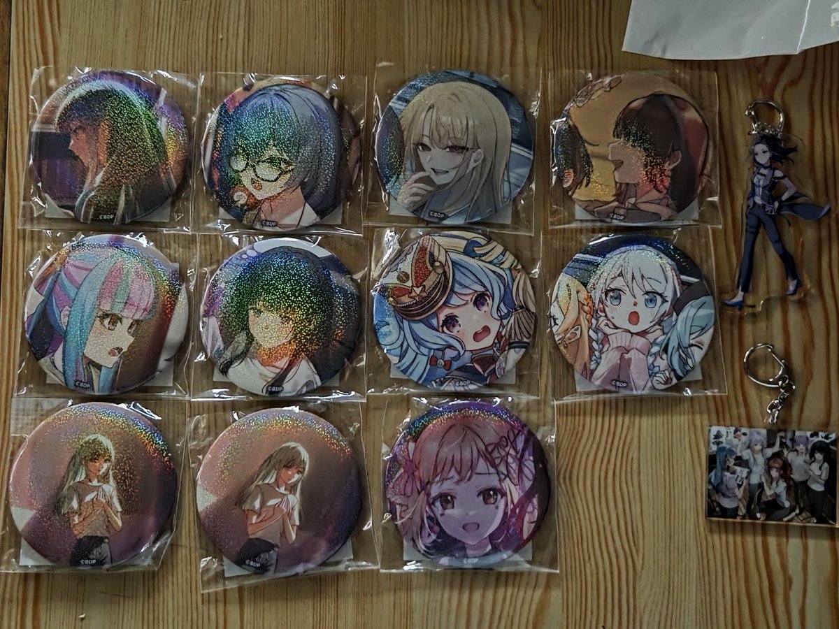 バンドリ BangDream 10th 缶バッジ アクキー交換 ・缶バッジ 求 峰月律