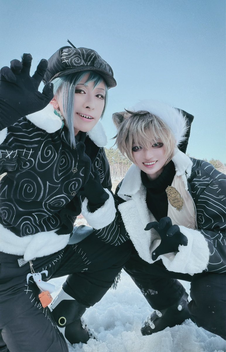 ※twst/cosplay

🍩とのツーショこっちも可愛いから見て〜🤟

 #猪苗代スキー場コスプレ痛板フェス

🦈 あん
🍩 ユウ汰