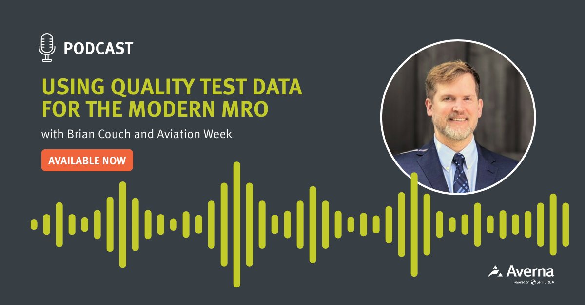 avernatech's tweet photo. Our episode of the #MRO podcast with @AviationWeek Network is still available to stream! 

https://t.co/8XrqPIKsgE

Don't miss Brian Couch's assessment of what modern MROs are doing to manage their #testdata. 

#testengineering #aviationtest #smartdata https://t.co/Rpr31PzNn0