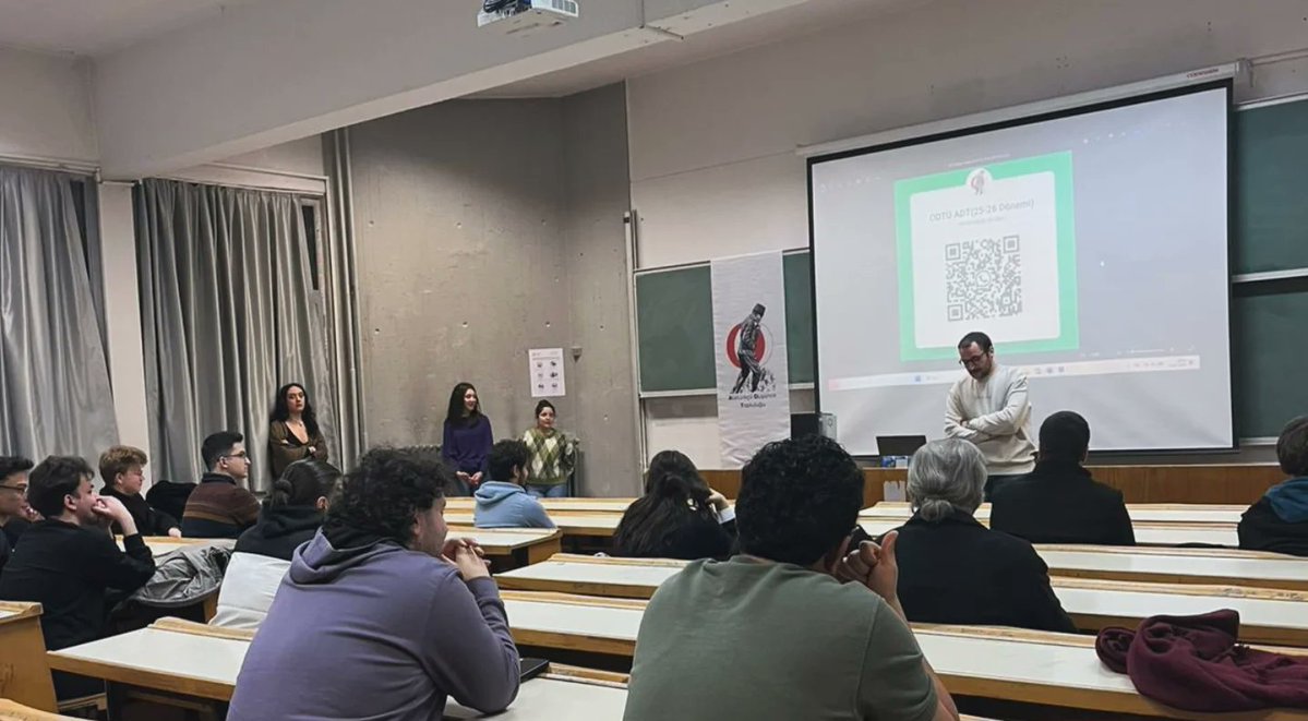 Dün akşam gerçekleştirdiğimiz tanışma toplantımıza katılım sağlayan herkese teşekkür ederiz. Bu yeni dönemde de makale toplantılarımıza ve söyleşilerimize devam edecek, birlikte okuyup tartışarak birikimimizi güçlendireceğiz. 
Gelecek etkinliklerde görüşmek üzere.

#ODTÜ