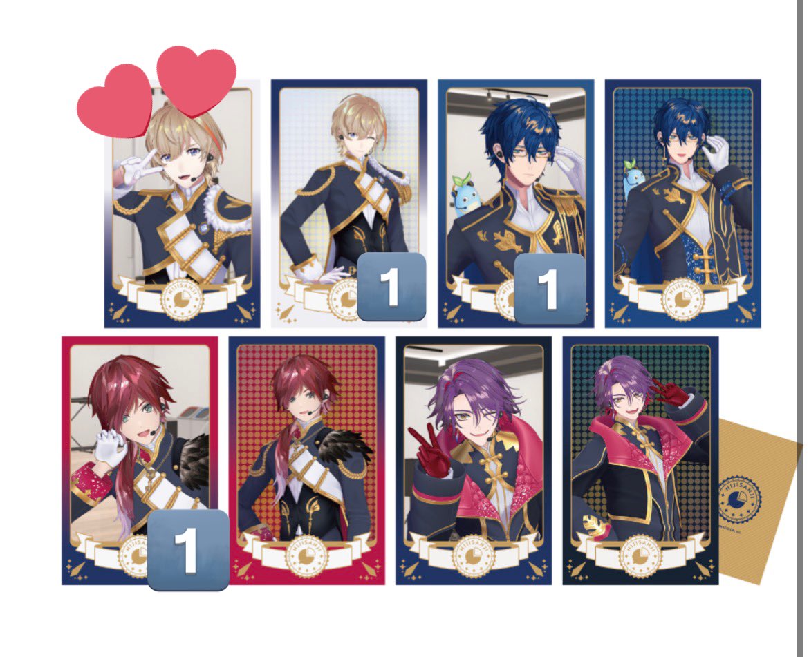 交換】にじさんじ 8周年 8th Anniversary共通衣装3Dグッズ vol.3