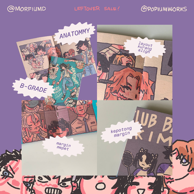 morfiumd's tweet photo. ANATOMMY &amp; MuZINE tidak akan restock lagi namun ada sedikit sisa serta ⚠️BANYAK BANGET⚠️ stok B-GRADE! Detail faulty tertera di gambar, harga miring bgt buat nutup operasional aja hehe yuk abi$in

https://t.co/ctapfw3wuB https://t.co/O30lfDIMXh