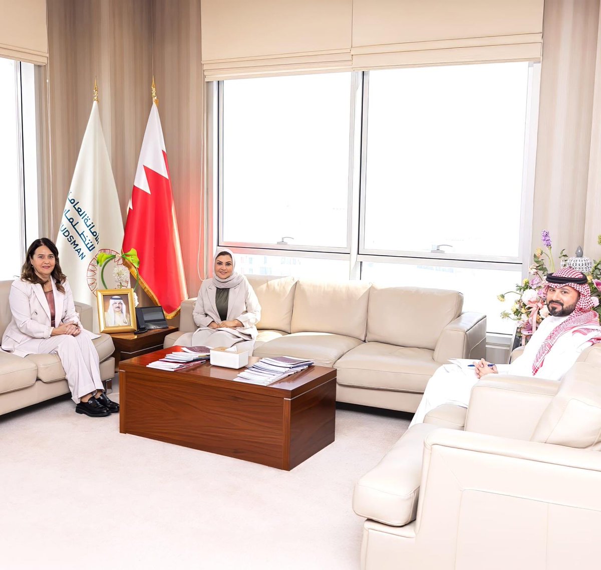 SRBinBahrain's tweet photo. Ambassador of the Republic of Serbia 🇷🇸 H.E. #TatjanaGarcevic met with H.E. Ghada Hameed Habib, Secretary-General of the Ombudsman Office of the Kingdom of Bahrain 🇧🇭, reaffirming the Secretariat’s readiness to strengthen cooperation with different stakeholders and diplomatic missions accredited to the Kingdom.
They discussed enhancing communication and highlighted the Ombudsman’s institutional independence, transparency, strong commitment and high standards in protection of the rights. 
The strong friendship between 🇷🇸 and 🇧🇭 was reaffirmed, along with mutual support in areas of mutual interest. 
Congratulations to H.E. #GhadaHameedHabib on her election as #AsiaRegionalDirector on the Board of the International Ombudsman Institute #IOI — the first woman from the region to hold this high-level international position.