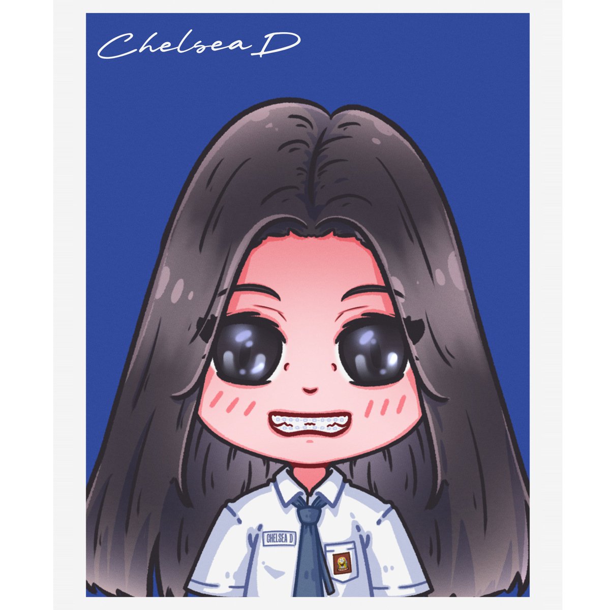 Aku masih anak seekolaah, satu SMA... 

Pas foto ijazah <a href="/DC_ChelseaJKT48/">Chelsea Davina</a> 💙

Btw, Chel kamu sekarang kelas berapa sii? 🤔😂
<a href="/48Artspace/">48Artspace Gallery</a>
#Ramadhan48artgallery