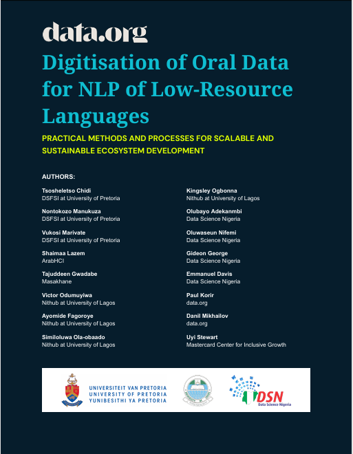 Digitzing Language We are proud to announce the release of the Digitization of Oral Data ...