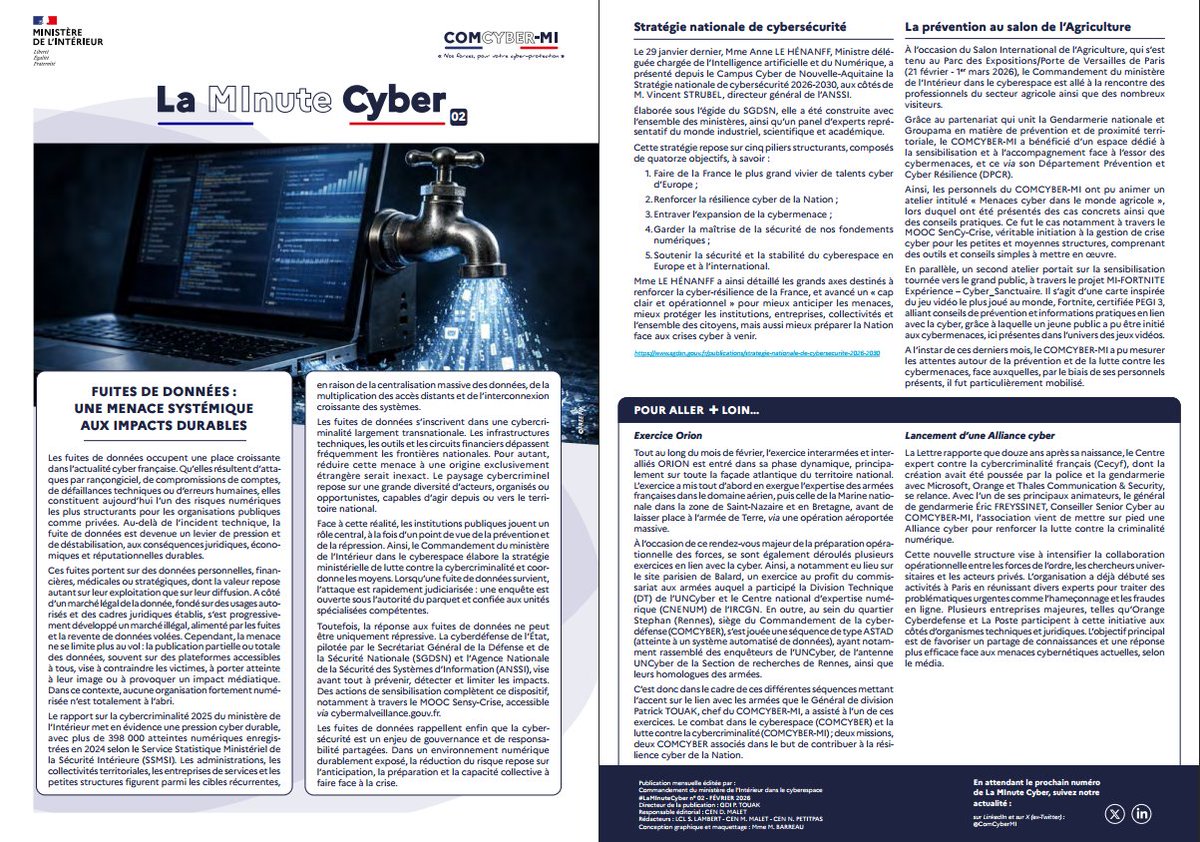 Forces cyber du ministère de l'Intérieur tweet media