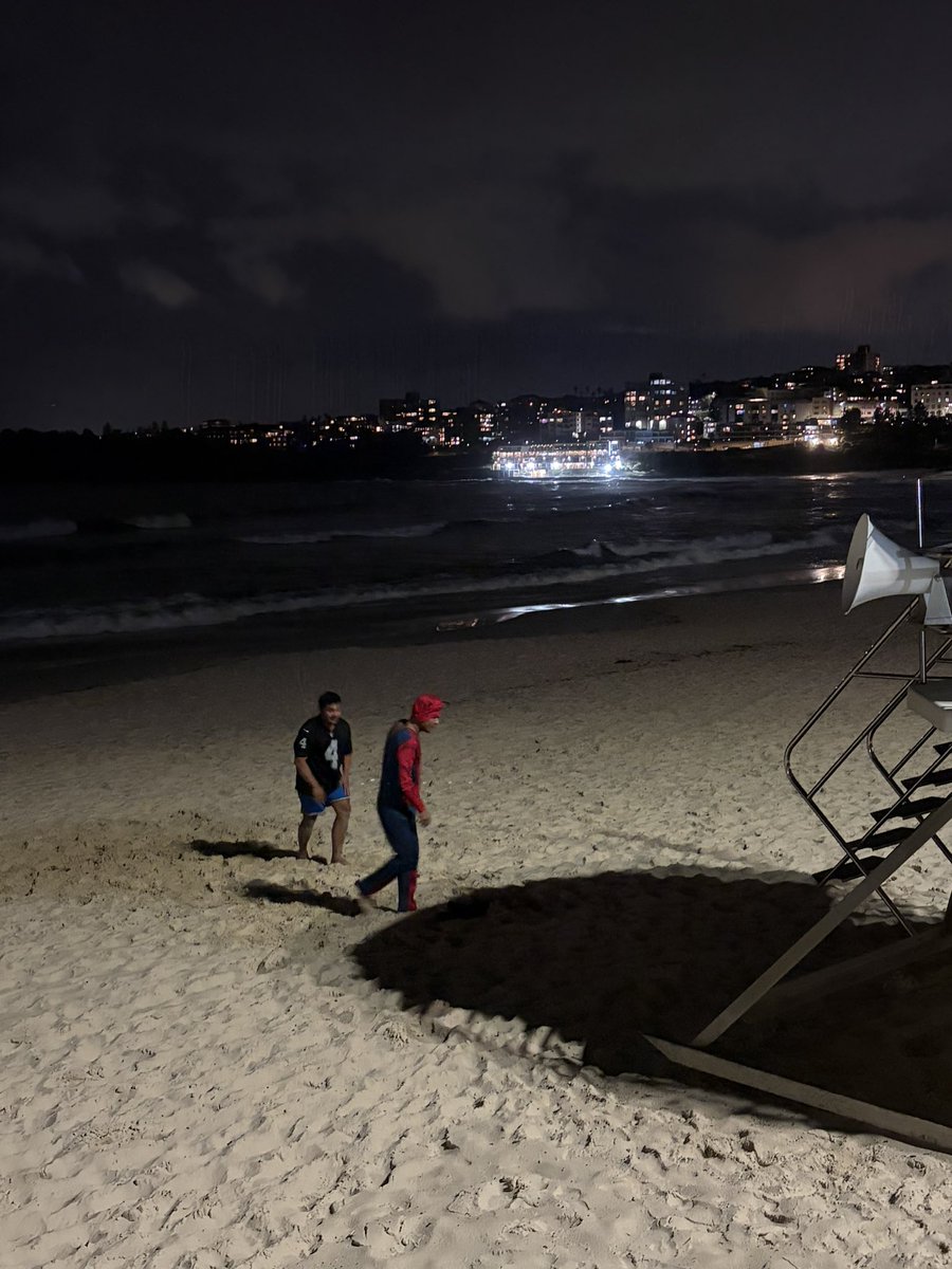 I just watched a dude in a Derek Carr jersey fight Spider-Man on the beach in Sydney, Australia #NeverKillYourself